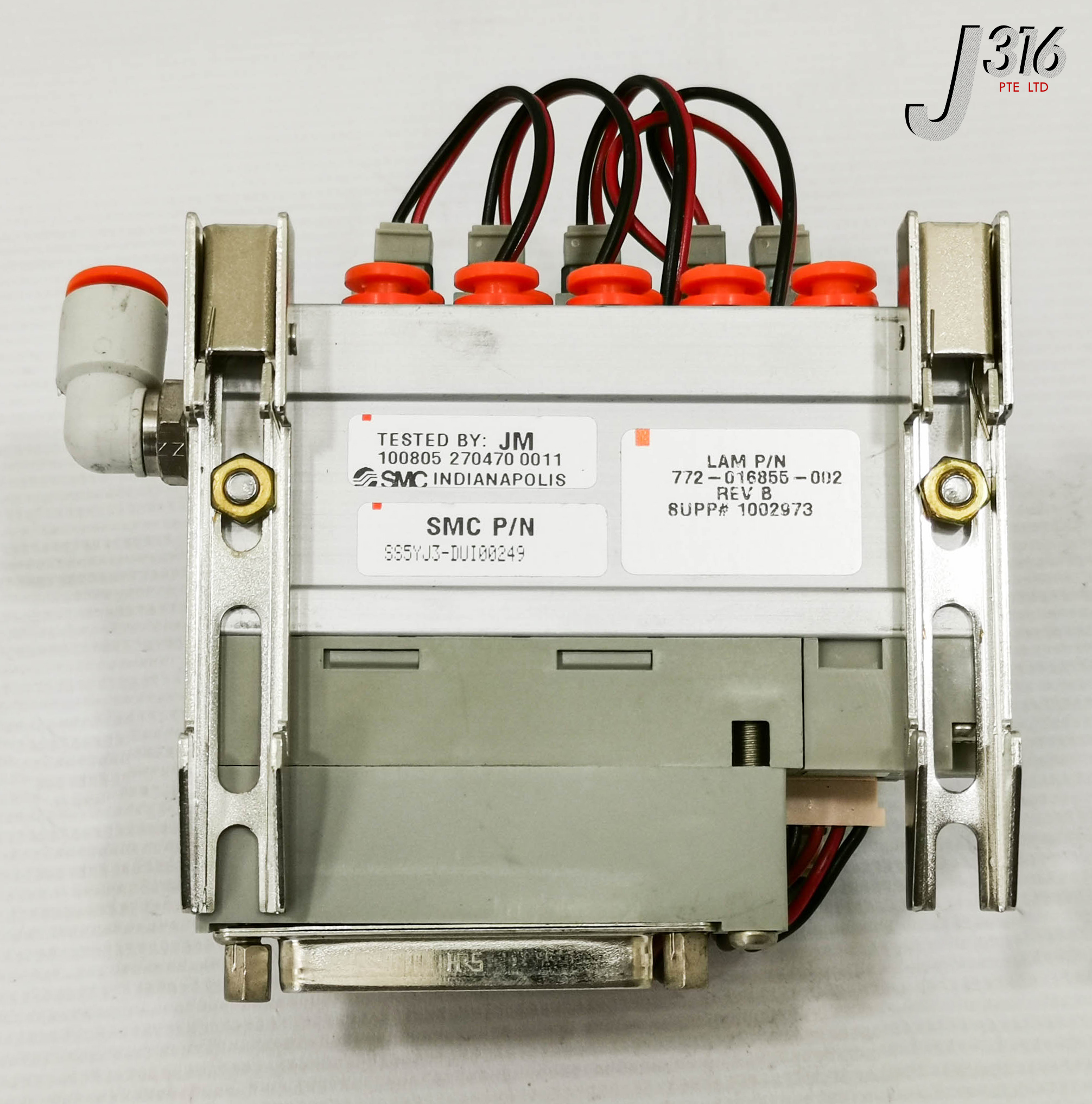 15726 SMC 10 SLOT MANIFOLD TERMINAL VALVE, 772-016855-002 SS5YJ3